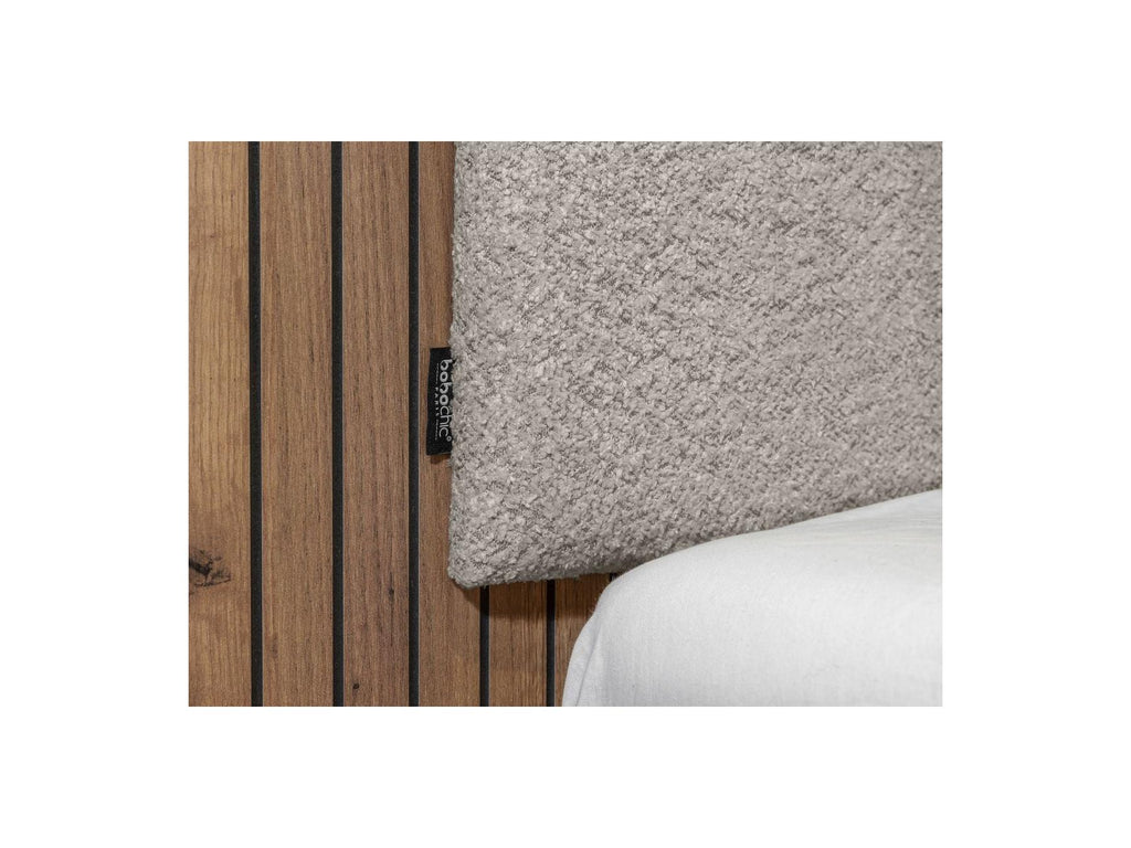 Lior - Cama con lamas macizas - Patas de madera natural