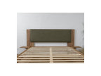Lior - Cama con lamas macizas - Patas de madera natural