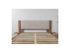 Lior - Cama con lamas macizas - Patas de madera natural