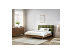 Cama con lamas macizas - Kumo - Patas de madera natural