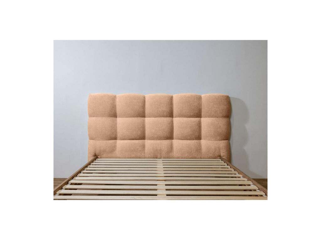 Cama con lamas macizas - Kumo - Patas de madera natural