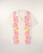 Camisa de manga corta con estampado de friso