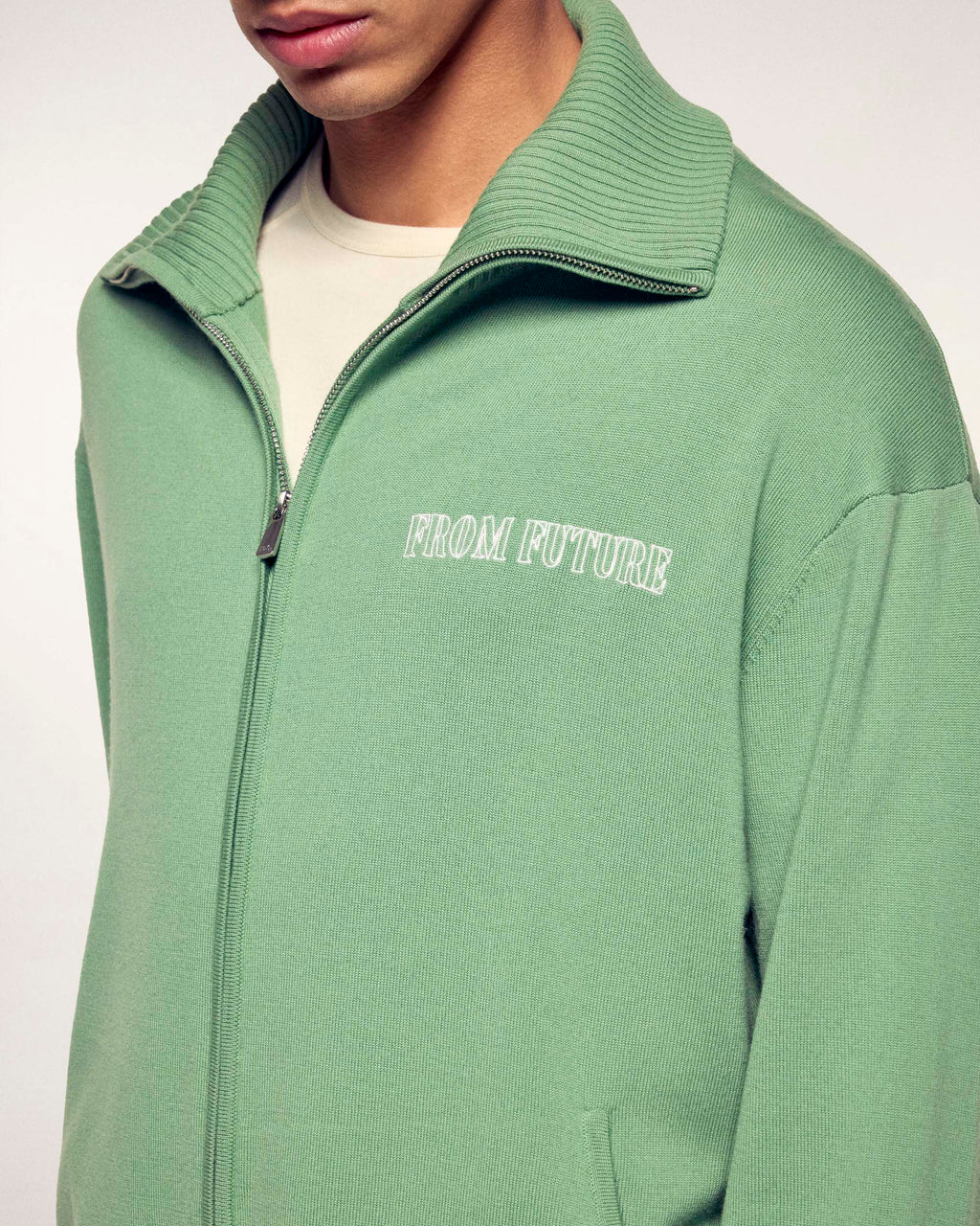 “From Future” Embroidery Vest Sweater