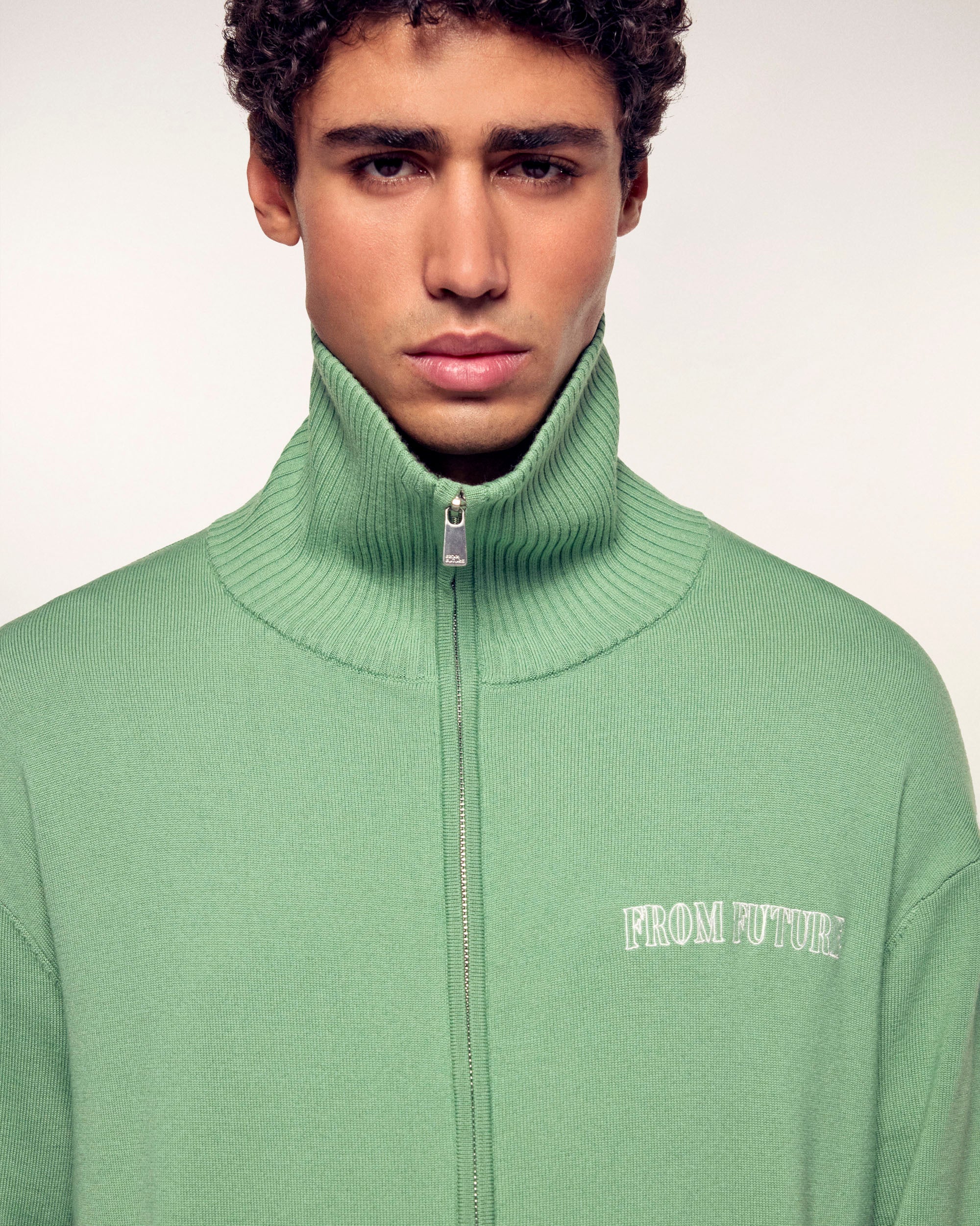 “From Future” Embroidery Vest Sweater