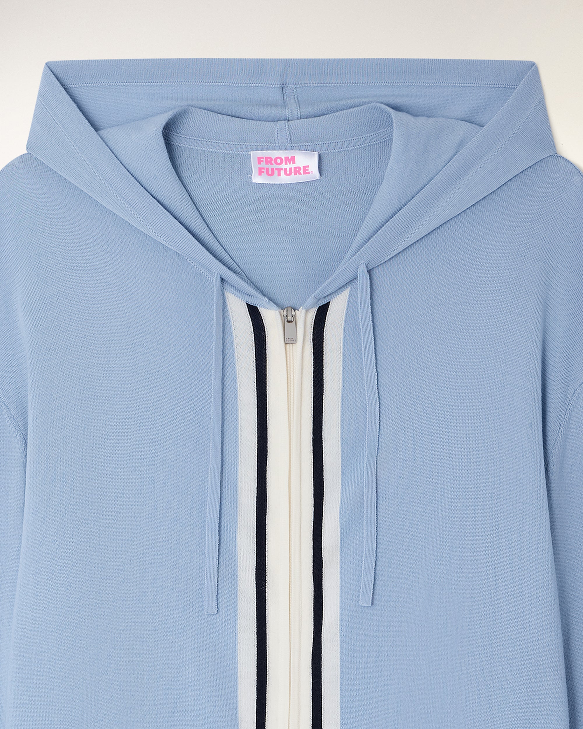 Pull Hoodie Bandes Contrastées