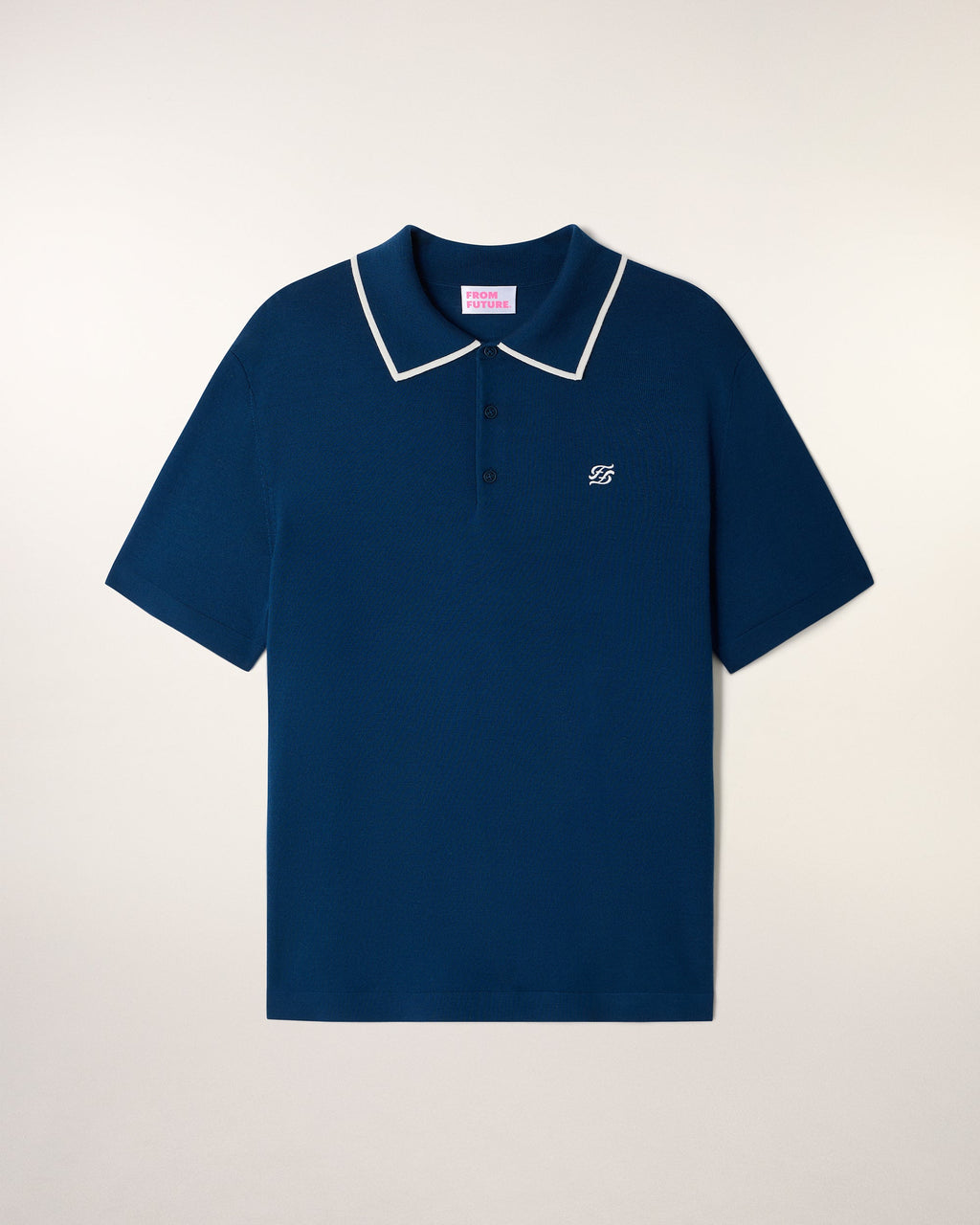 Jersey con cuello tipo polo bordado “Future”