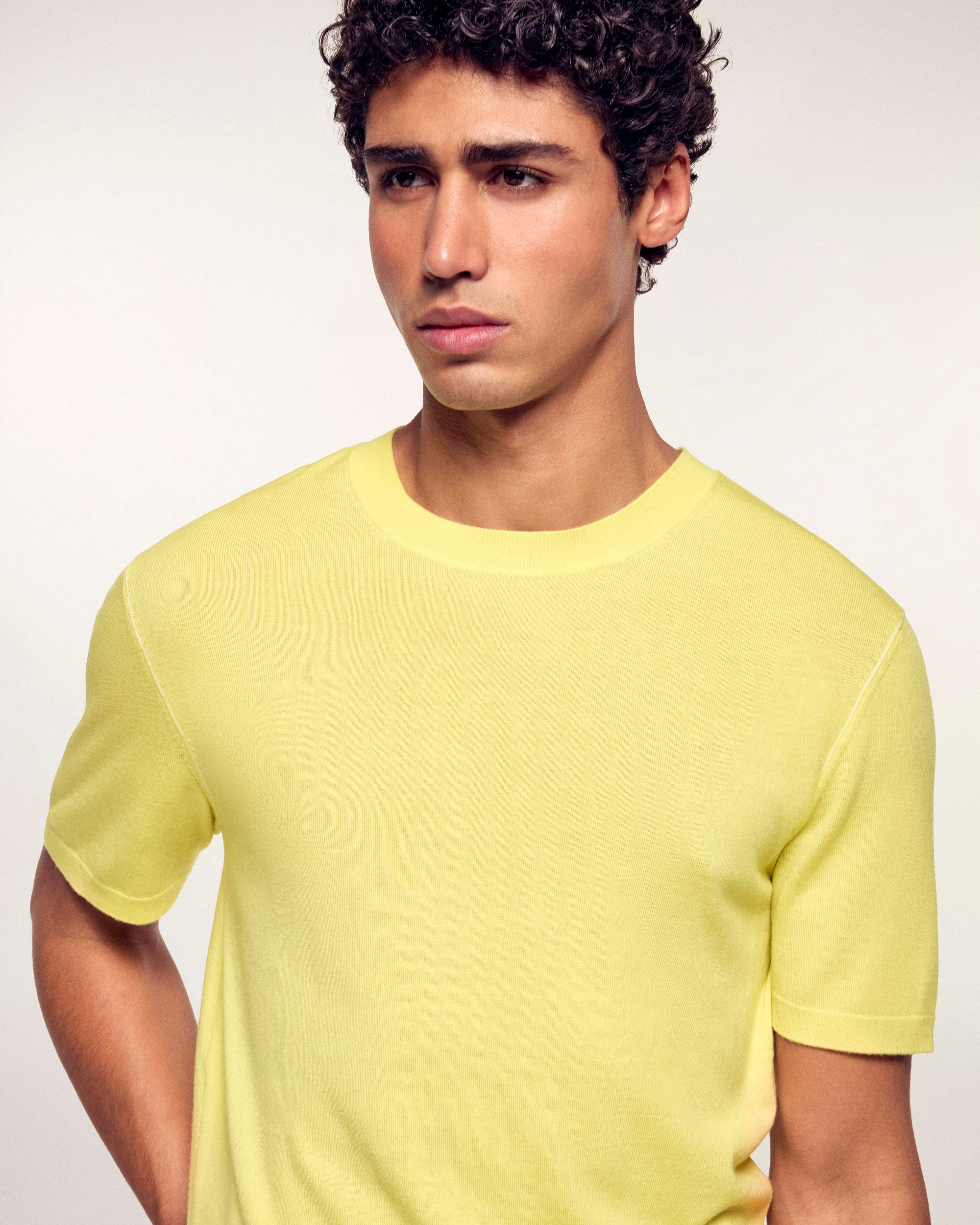 Short Sleeve Round Neck Sweater