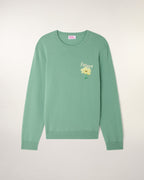Pull Col Rond Motif Jacquard Et Broderie
