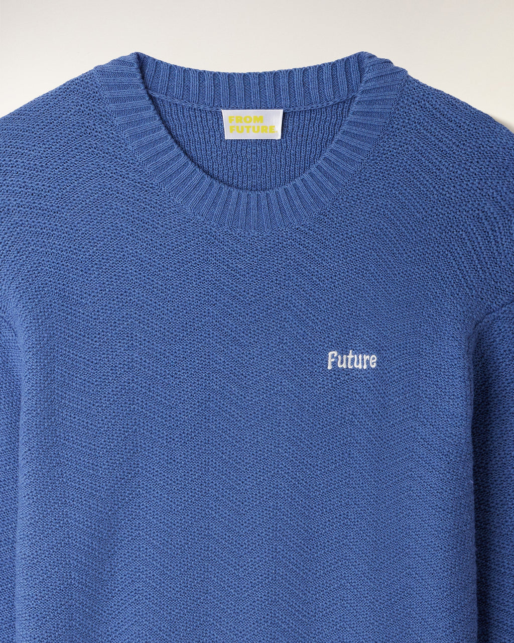Pull Col Rond Broderie "Future"