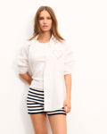Chemise Manches Longues Brodée - Blanc - Femme