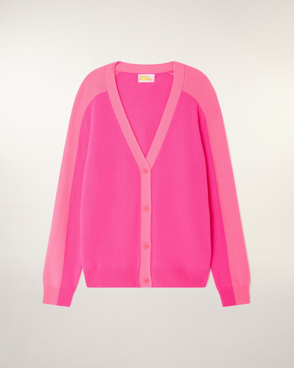 Pull Cardigan Bicolore