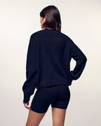 Pull Cardigan Boutons Coeur Strass