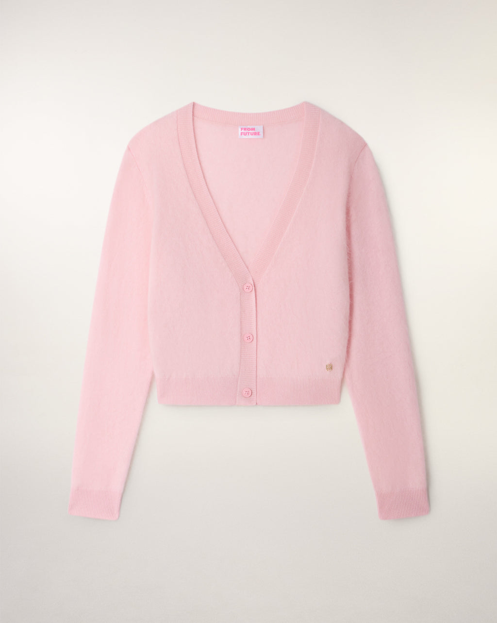 Brushed Cashmere Cardigan Sweater
