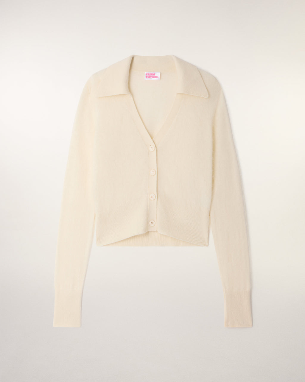 Pull Cardigan Cachemire Brossé Broderie