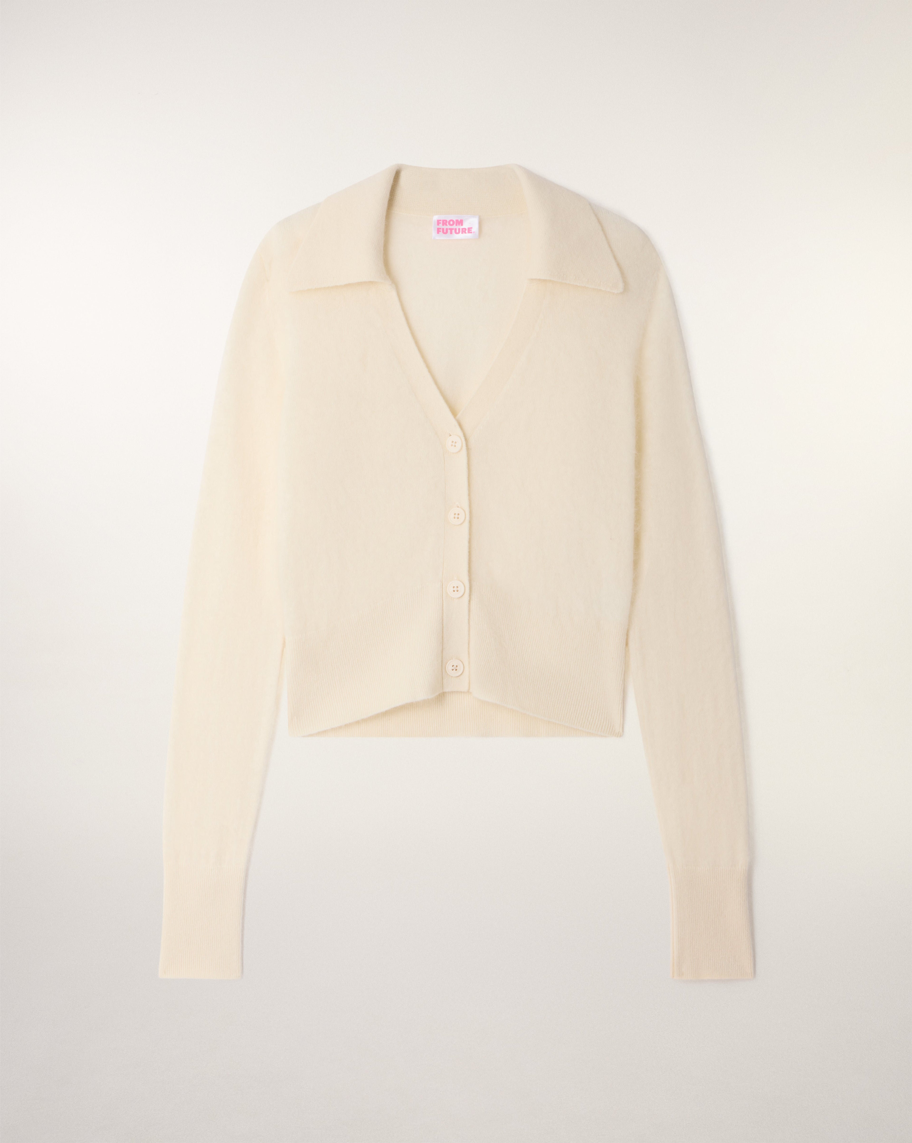 Pull Cardigan Cachemire Brossé Broderie