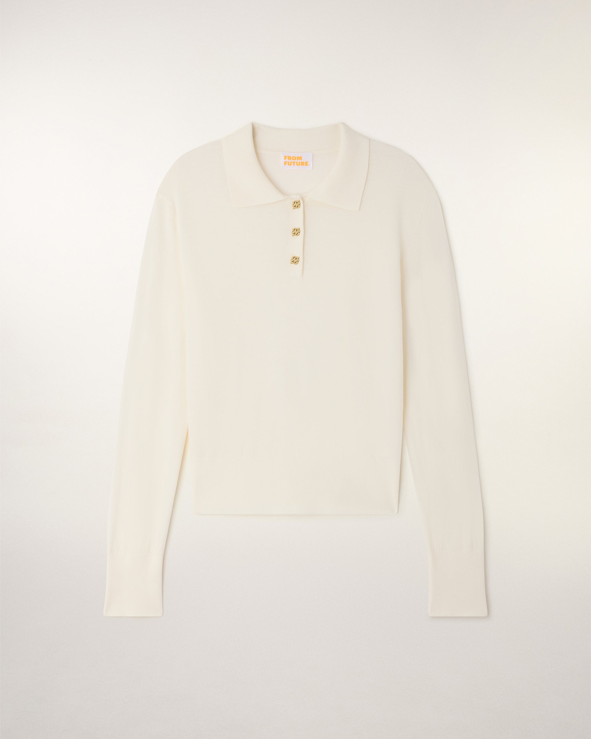 Pull Col Polo Boutons Dorés