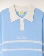Pull Col Polo À Bandes