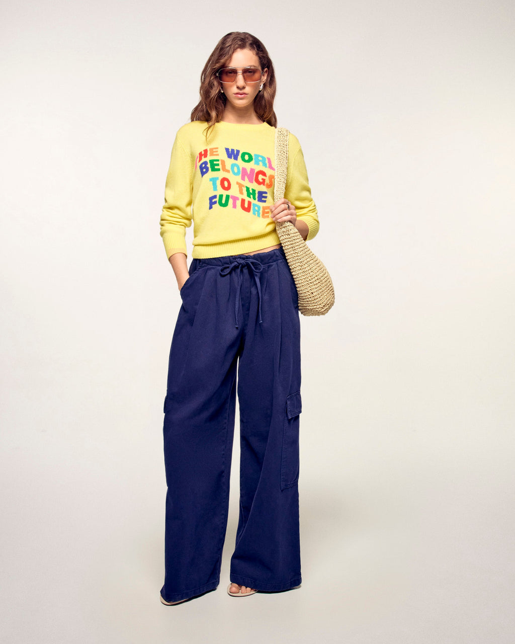 Pull Col Rond Intarsia
