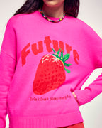 Future Intarsia Pattern Round Neck Sweater