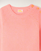 Jersey de cuello redondo con botones de corazón