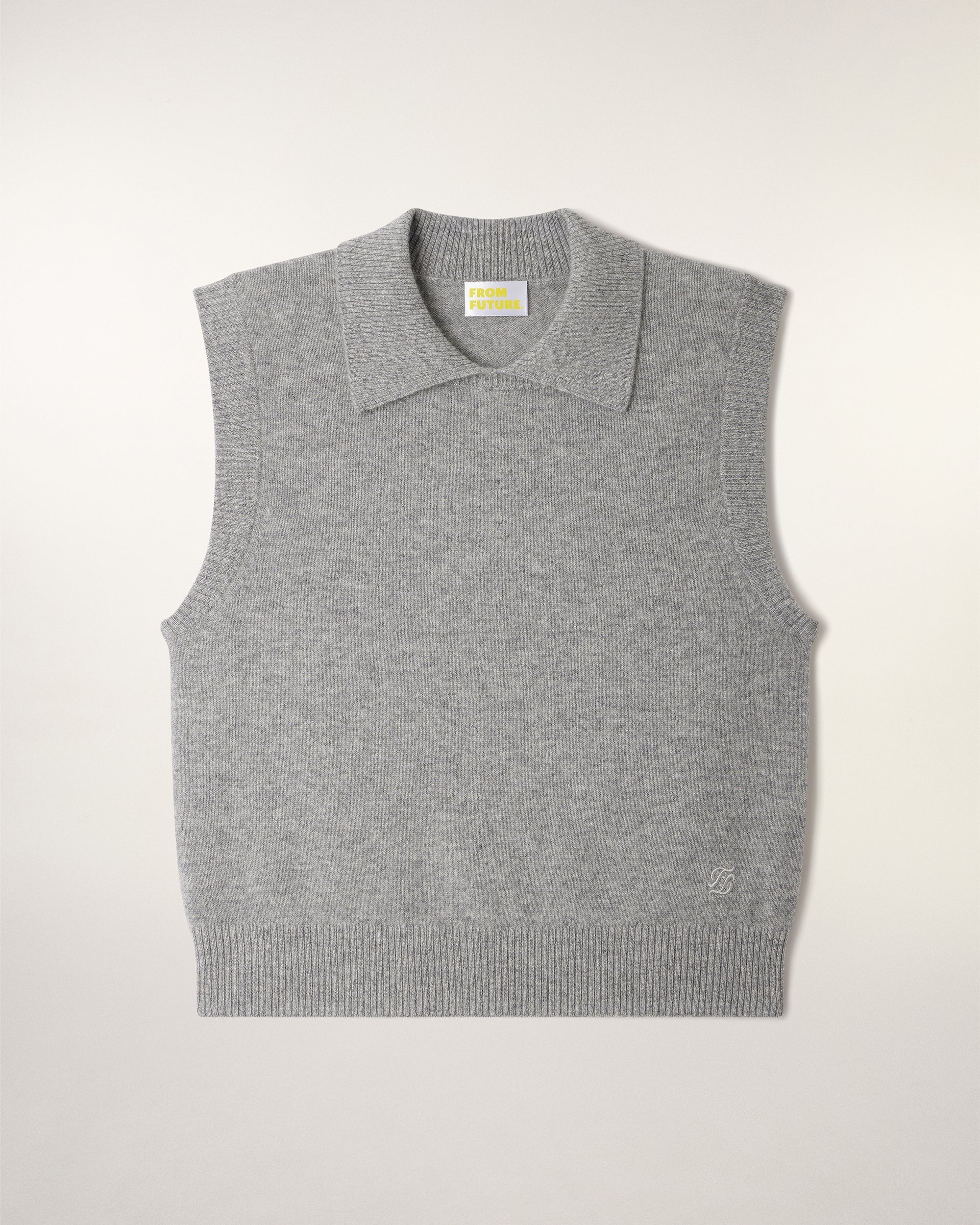 Pull Sans Manches Col Polo