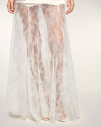 Robe Longue Bustier À Dentelle