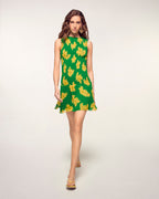 Robe Courte Smockée - Brazil Hibiscus