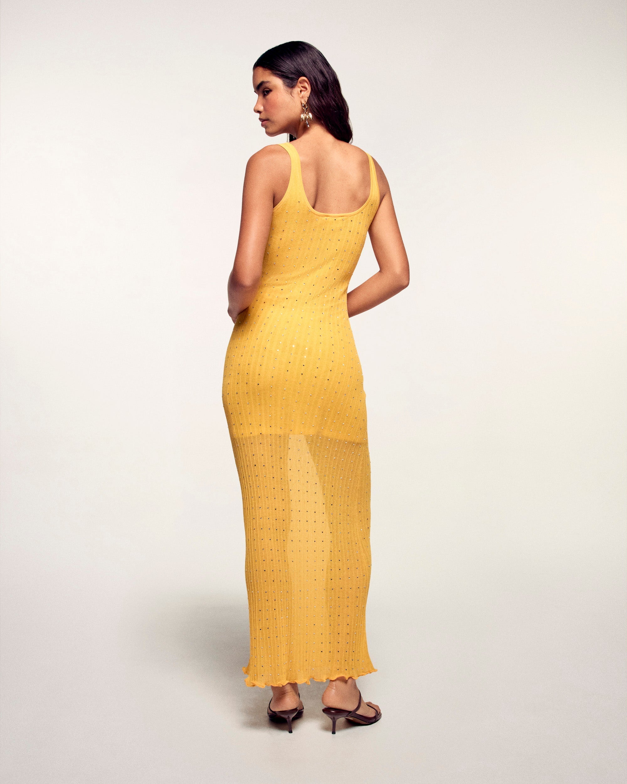 Long Rhinestone Dress