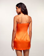 Robe Bretelle Courte Imprimé Frise