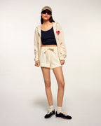 Sudadera con capucha Corazón - Arena