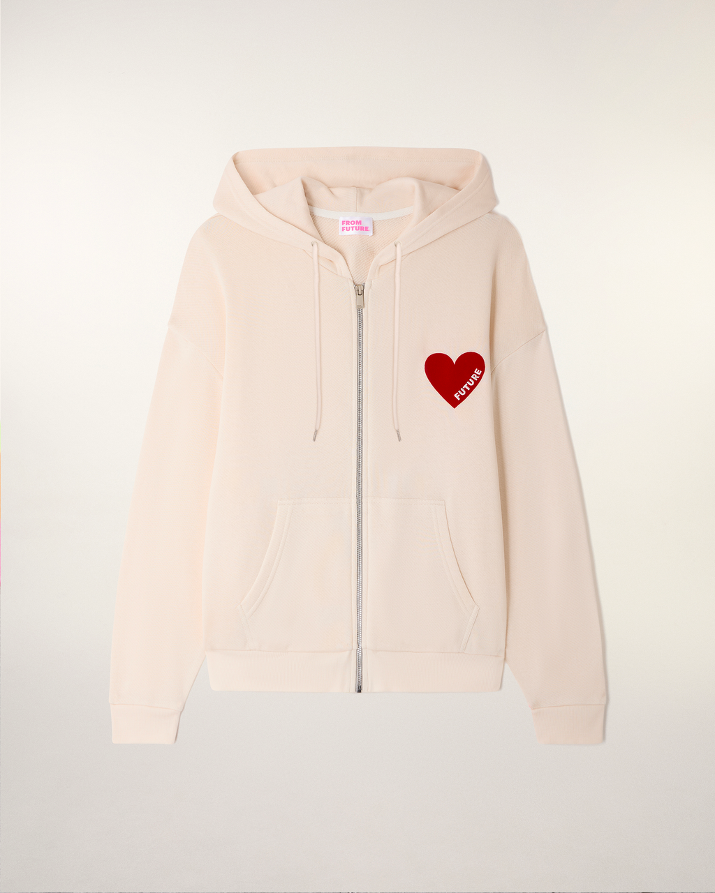 Sudadera con capucha Corazón - Arena