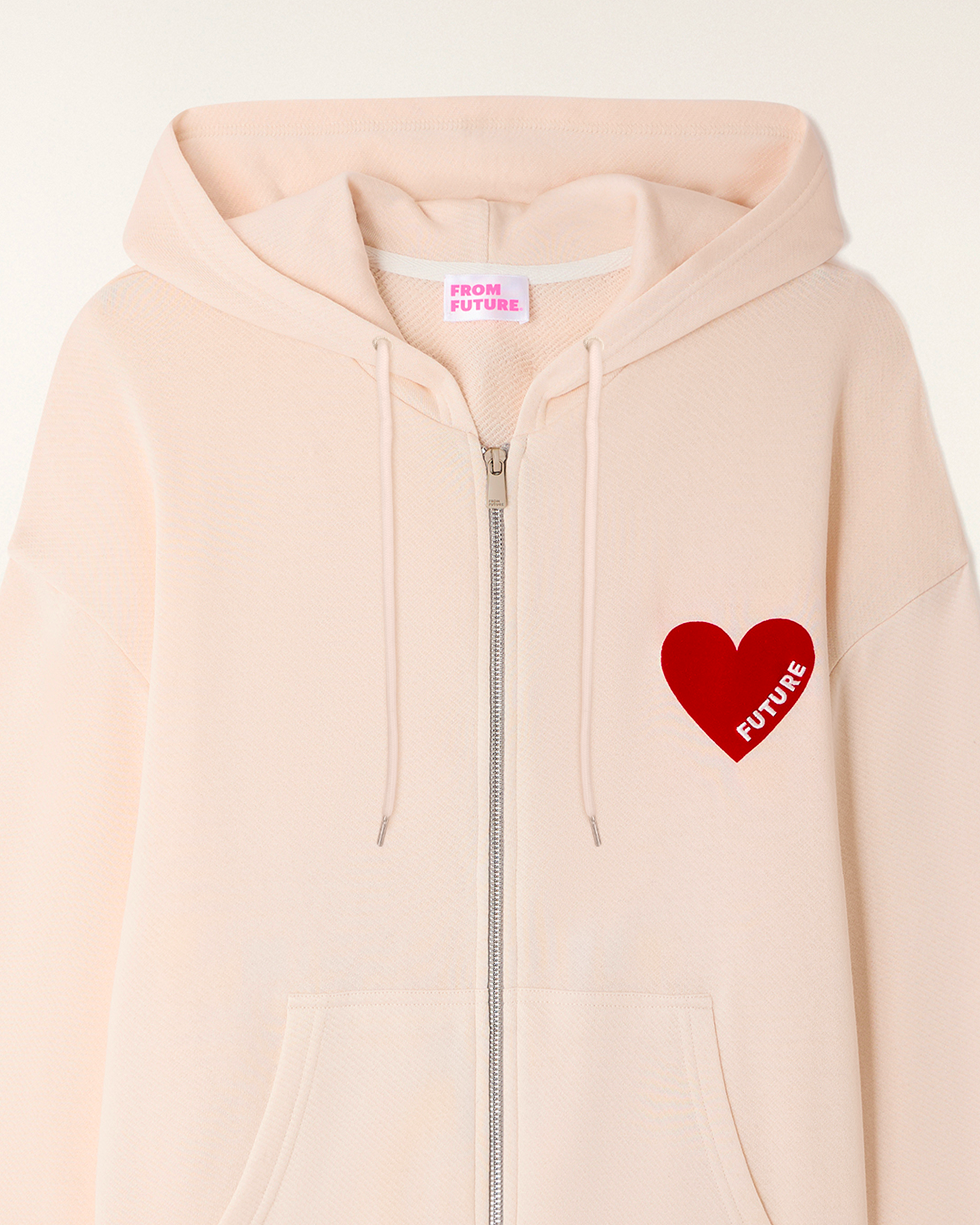 Sudadera con capucha Corazón - Arena
