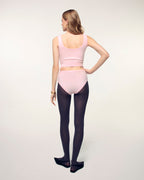 Top Bralette De Cachemira Cepillada - Rosa Nublado