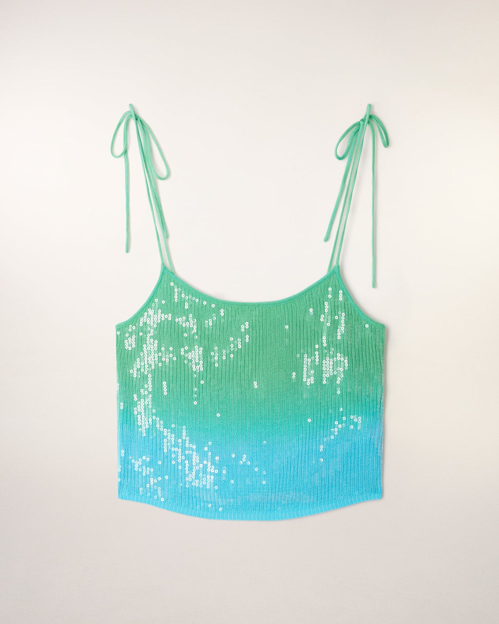 Top Bretelle Dip Dye À Sequins