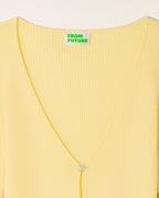 V-neck Top with Rhinestone Star Buttons