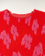 Top Sans Manches Smocké "All Over"