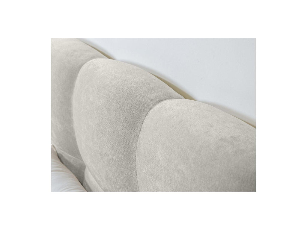 Cama con lamas macizas - Kumo - Patas de madera natural