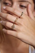 Ring Frida - Smaragd