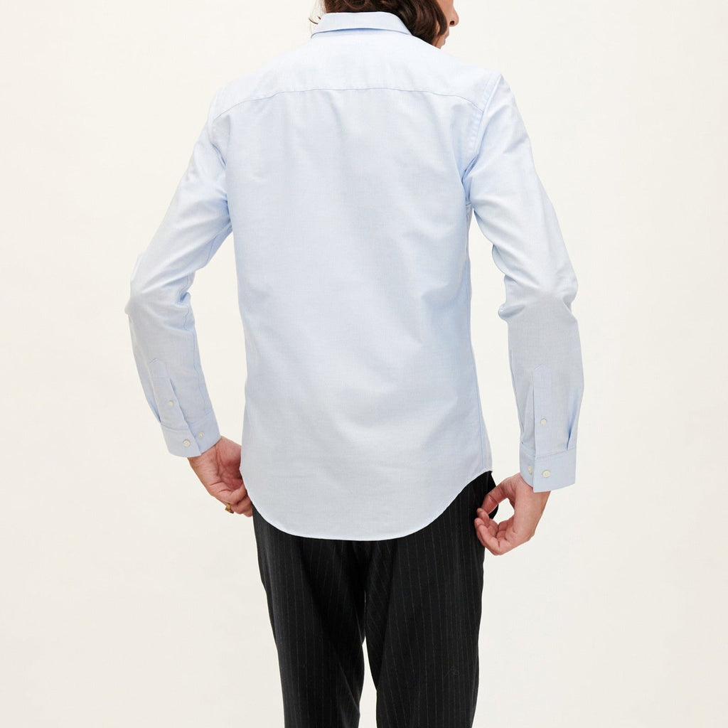 Chemise Oxford Easycare Bouton - Bleu Ciel - Homme