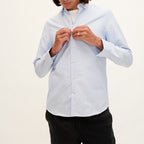 Chemise Oxford Easycare Bouton - Bleu Ciel - Homme