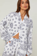 Shirt And Shorts Set - White