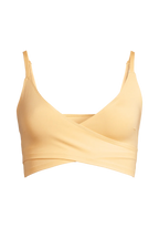 Cross Overlap Sports Top  - Soul Yellow