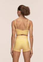 Cross Overlap Sports Top  - Soul Yellow
