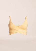 Cross Overlap Sports Top  - Soul Yellow
