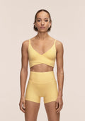 Cross Overlap Sports Top  - Soul Yellow