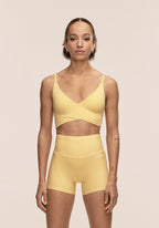 Cross Overlap Sports Top  - Soul Yellow