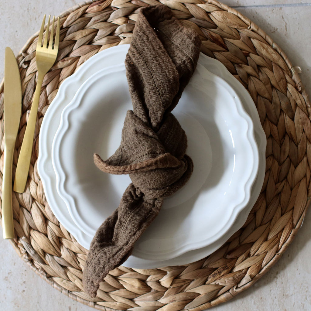 Charlotte - Set of 6 Dinner Plates - 26 cm - Stoneware - White