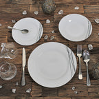 Carbono - Juego de 6 platos de postre - 19 cm - Porcelana
