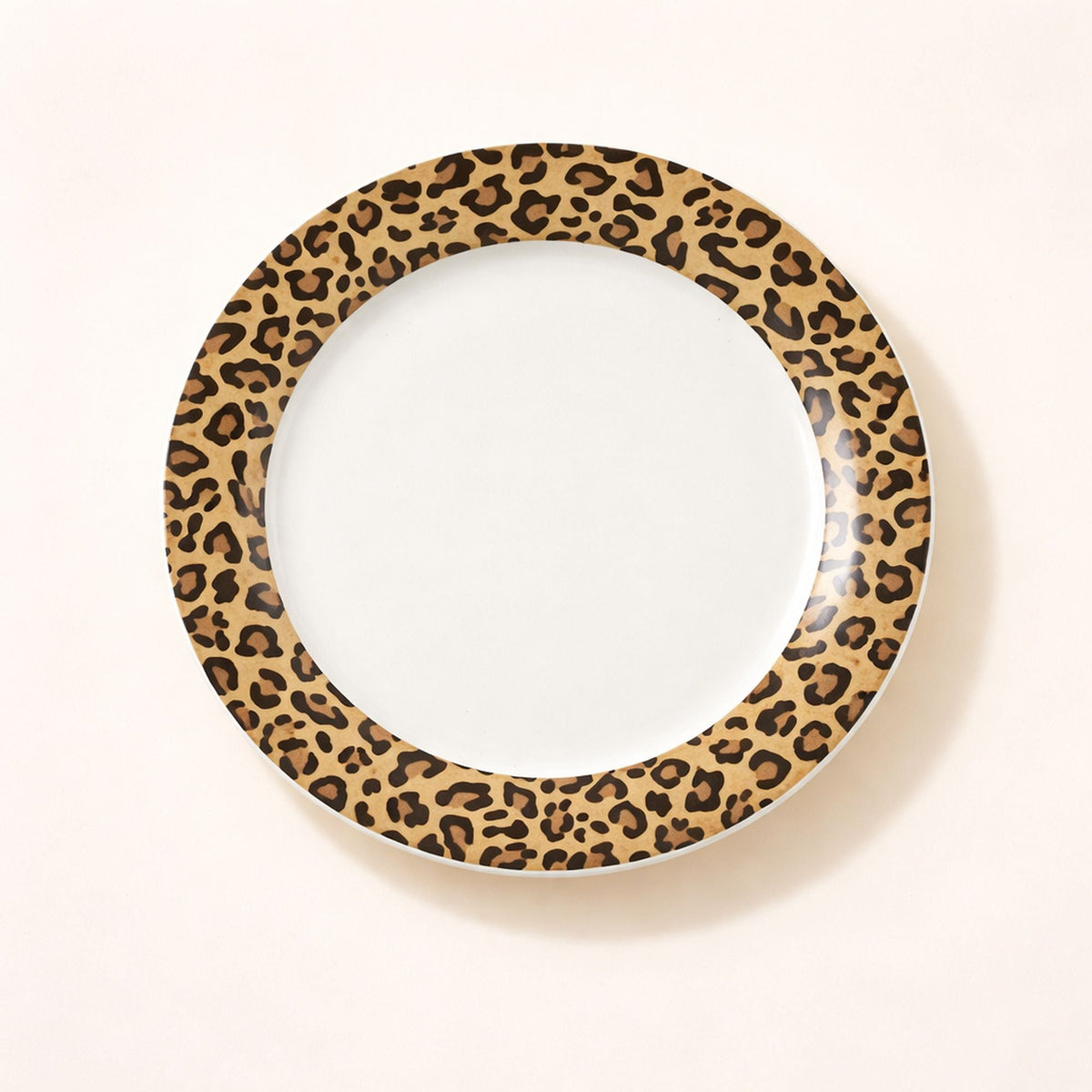 Leopardo - Set di 6 piatti piani - 26,5 cm - Porcellana