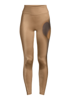 Aura Flower Print Tights - Aura Lt Khaki